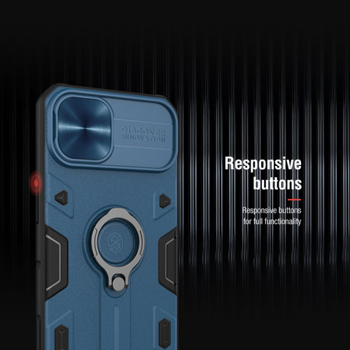 گارد محافظ رینگی iPhone 13 مدل Camshield Armor نیلکین