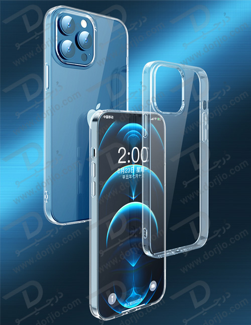 کریستال کاور شفاف آیفون 13 پرو مکس مارک TOTU