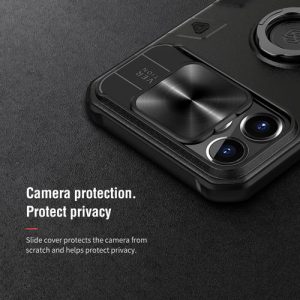 گارد محافظ رینگی iPhone 13 Pro مدل Camshield Armor نیلکین