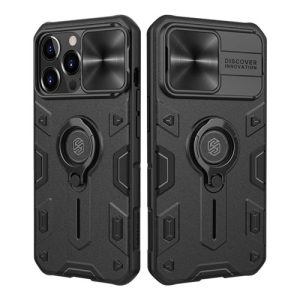 گارد محافظ رینگی iPhone 13 Pro مدل Camshield Armor نیلکین