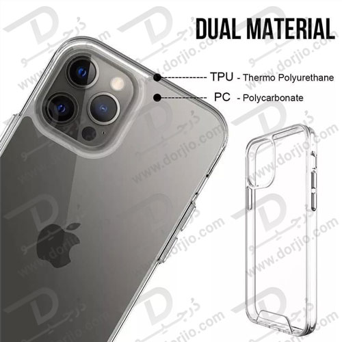 پلکسی کاور شفاف iPhone 13 Pro مارک Space