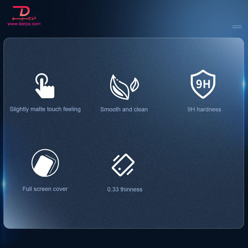 گلس مات تمام صفحه iPhone 13 Pro Max نیلکین مدل FogMirror