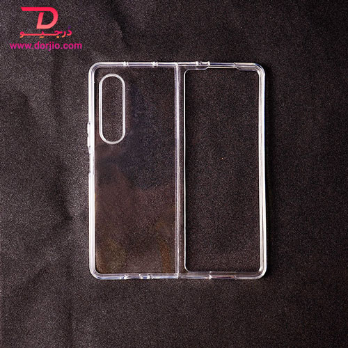 قاب کریستالی شفاف فریم ژله‌ای ضد ضربه سامسونگ Galaxy Z Fold3