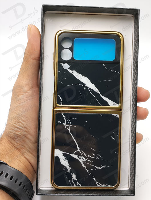 کریستال کاور طرح سنگ سامسونگ Galaxy Z Flip3 مارک GKK