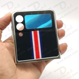 کریستال کاور طرح پرچم فرانسه سامسونگ Galaxy Z Flip3 مارک GKK