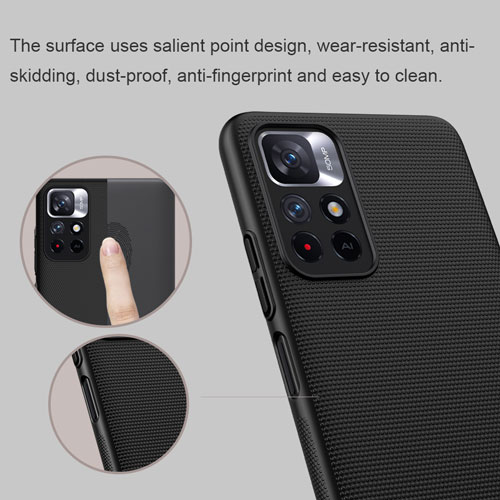 قاب محافظ نیلکین شیائومی Super Frosted Shield Poco M4 Pro-Redmi Note11T-Note 11