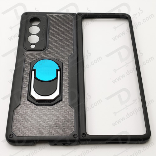 قاب محافظ کربنی + استند سامسونگ Galaxy Z Fold3 مارک GKK