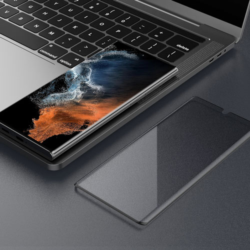 برچسب محافظ منحنی نیلکین سامسونگ Impact Resistant Curved Glass Galaxy S22 Ultra