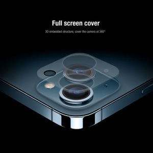 گلس HD تمام صفحه نیلکین iPhone 13 Mini به همراه محافظ دوربین