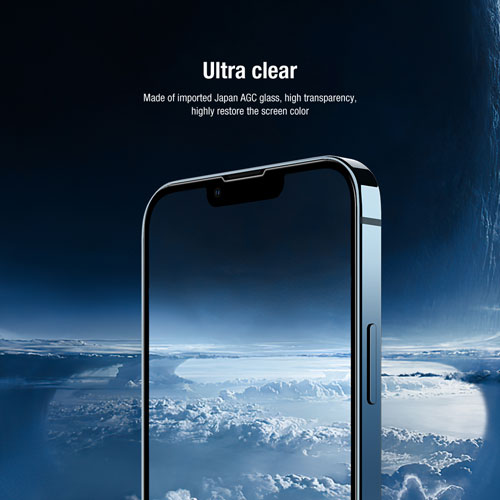 گلس HD تمام صفحه نیلکین iPhone 13 Mini به همراه محافظ دوربین