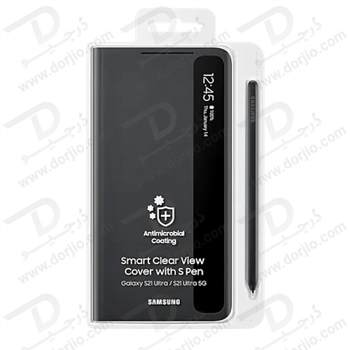 فلیپ کاور هوشمند با قلم برای گوشی سامسونگ Galaxy S21 Ultra