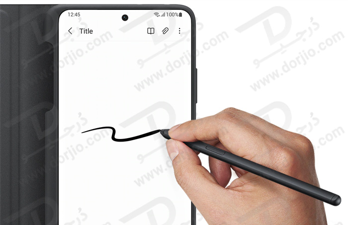 فلیپ کاور هوشمند با قلم برای گوشی سامسونگ Galaxy S21 Ultra فلیپ کاور هوشمند با قلم برای گوشی سامسونگ Galaxy S21 Ultra