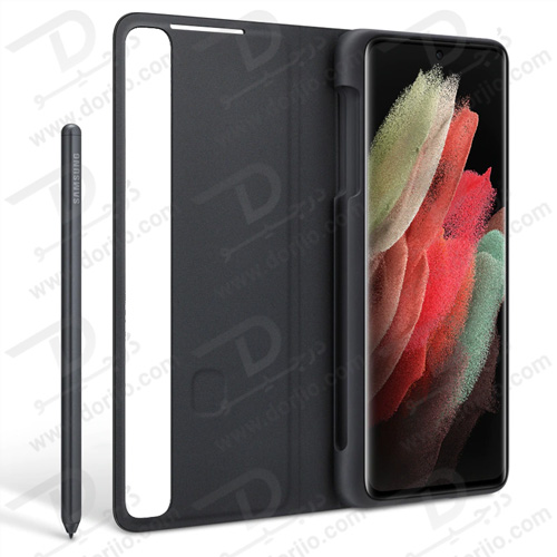 فلیپ کاور هوشمند با قلم برای گوشی سامسونگ Galaxy S21 Ultra