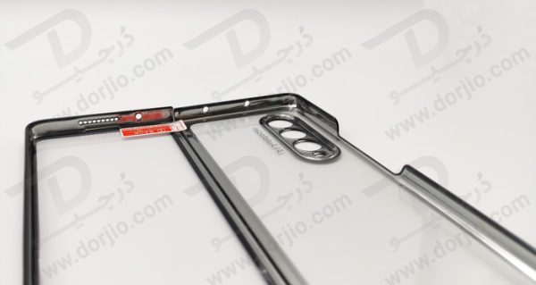 کریستال کاور شفاف فریم سرمه‌ای تیره سامسونگ Galaxy Z Fold3 مارک GKK