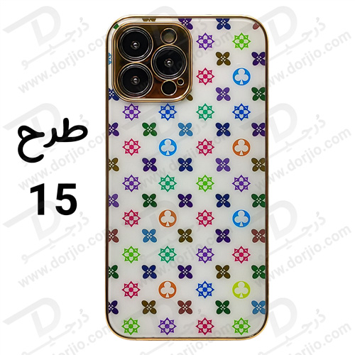 گارد طرح دار پشت گلس iPhone 13 Pro Max مارک GKK - Dorjio