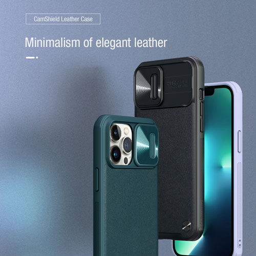گارد چرمی کمشیلد نیلکین CamShield Leather Case iPhone 13 Pro