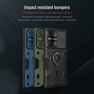 گارد ضد ضربه رینگی سامسونگ CamShield Armor Case Galaxy S22 Ultra