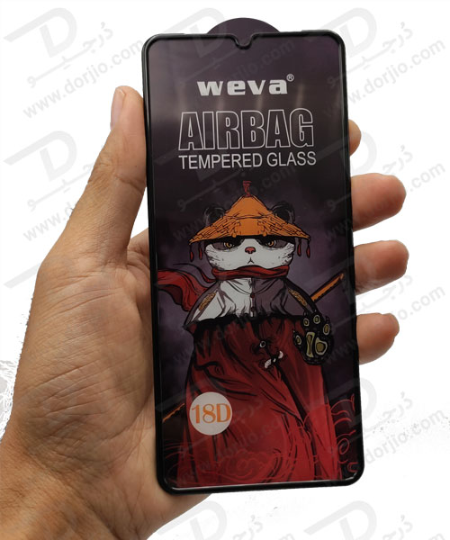 گلس شفاف ایربگ دار سامسونگ Galaxy A10s مارک Weva