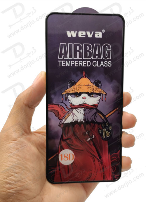 گلس شفاف ایربگ دار سامسونگ Galaxy A10s مارک Weva