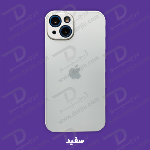 گارد سیلیکونی پشت گلس مات iPhone 13