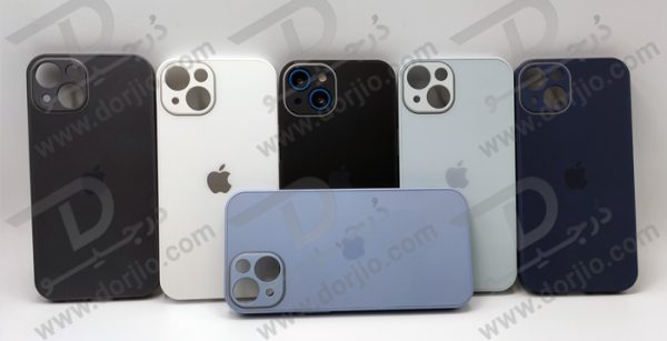 گارد سیلیکونی پشت گلس مات iPhone 13