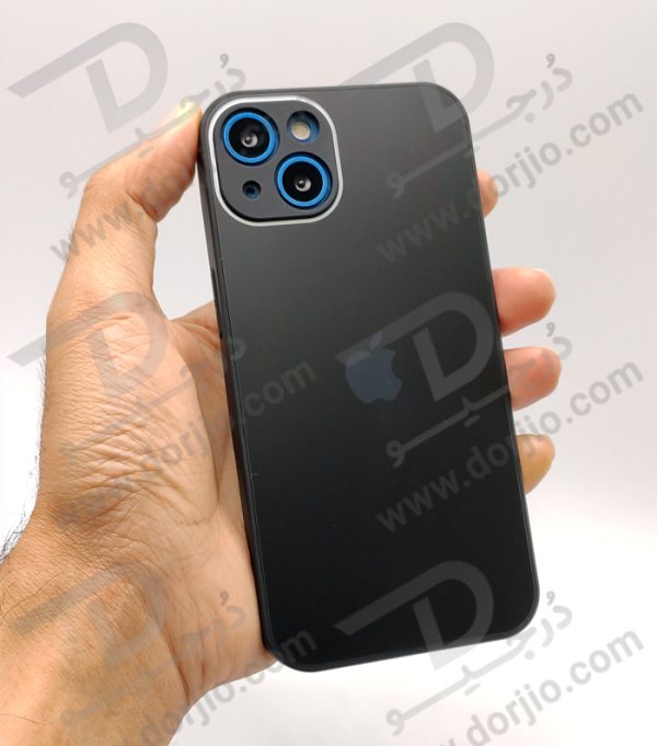 گارد سیلیکونی پشت گلس مات iPhone 13