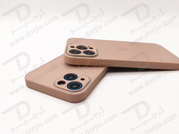 گارد سیلیکونی پشت گلس مات iPhone 13
