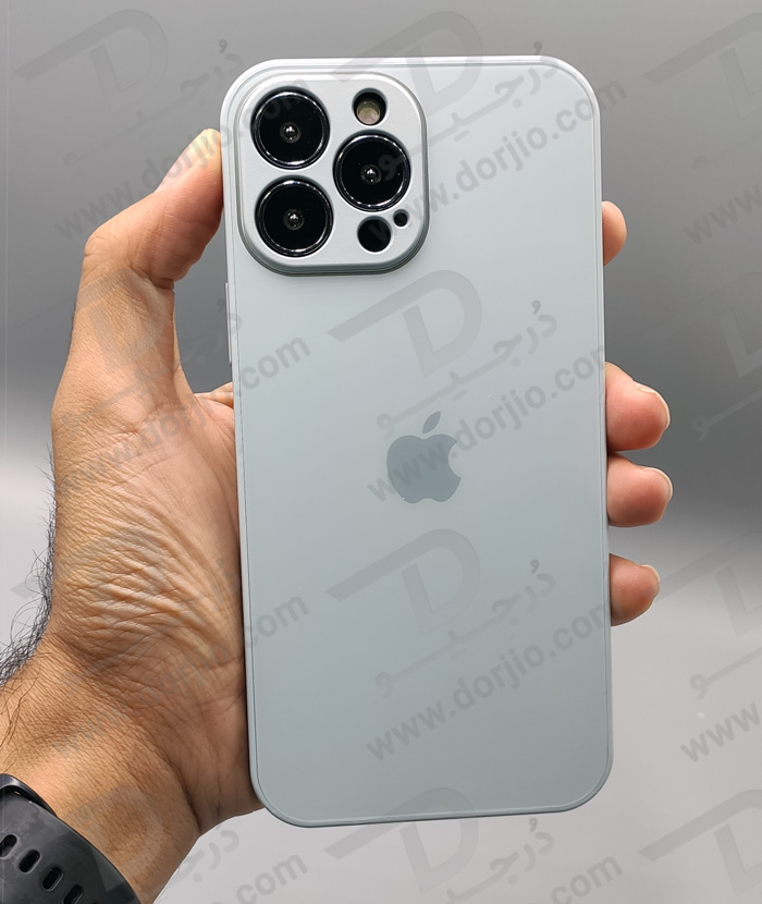 گارد سیلیکونی پشت گلس مات iPhone 13 Pro Max