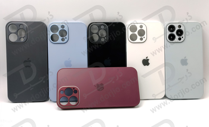 گارد سیلیکونی پشت گلس مات iPhone 13 Pro Max