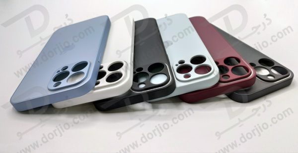 گارد سیلیکونی پشت گلس مات iPhone 13 Pro Max