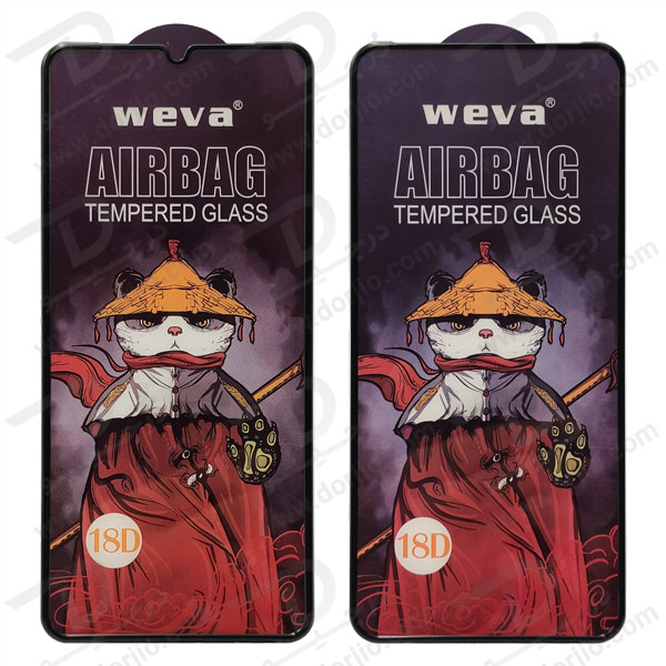 گلس شفاف ایربگ دار سامسونگ Galaxy A10s مارک Weva