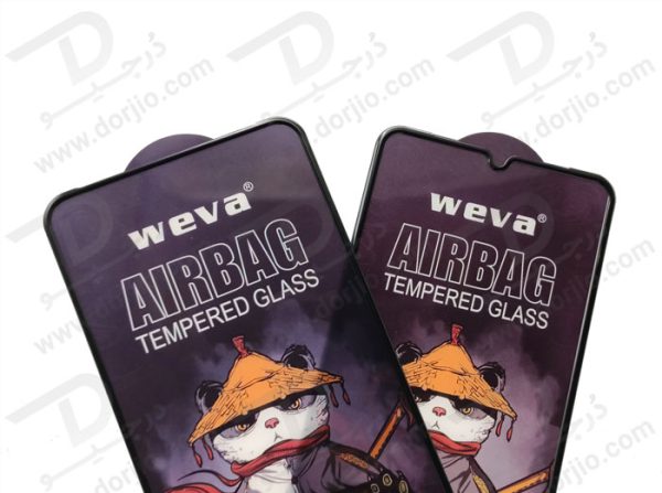 گلس شفاف ایربگ دار سامسونگ Galaxy A21s مارک Weva