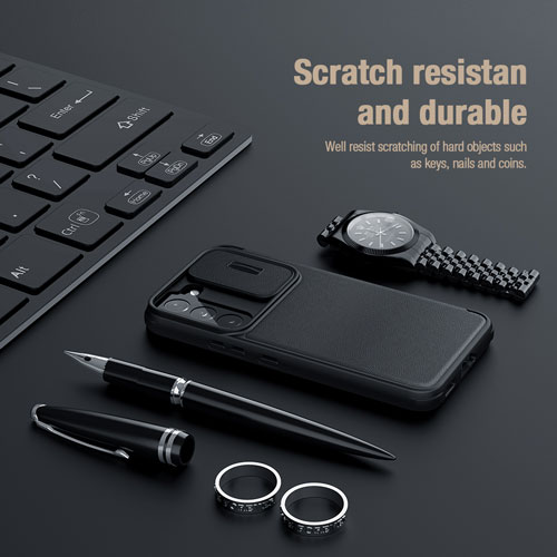 کیف نیلکین (چرم + پارچه) سامسونگ Qin Pro Leather Case Galaxy S22