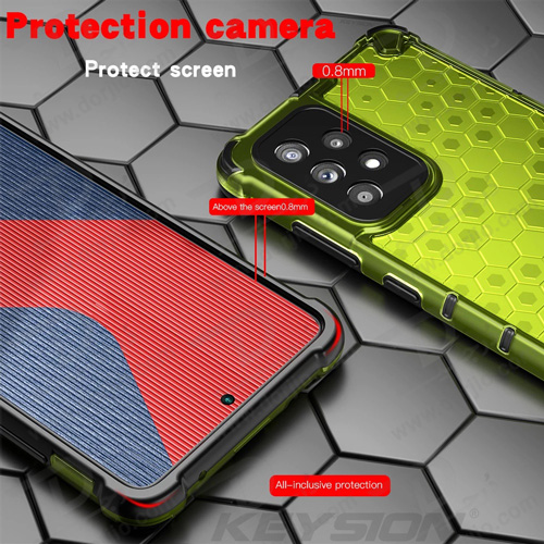 گارد ضد ضربه هیبریدی سامسونگ Galaxy A72 مدل Honeycomb