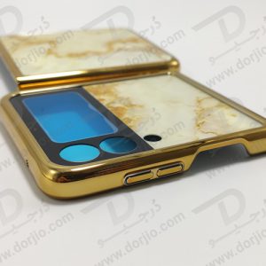 گارد طرح ماربل طلایی سامسونگ Galaxy Z Flip3 مارک GKK