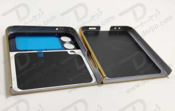 گارد طرح ماربل طلایی سامسونگ Galaxy Z Flip3 مارک GKK