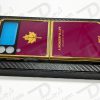 قاب محافظ سامسونگ Galaxy Z Flip3 مارک GKK مدل Maple رنگ بنفش فریم طلایی