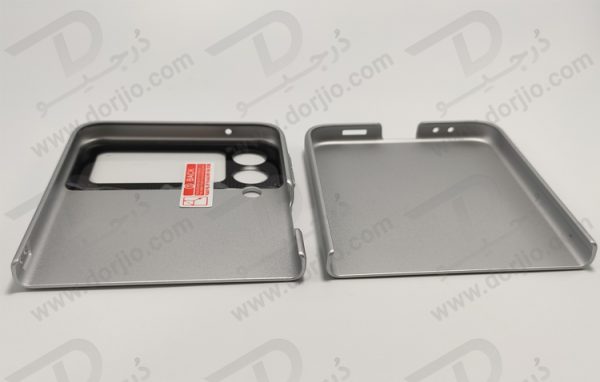 قاب محافظ نقره ای سامسونگ Galaxy Z Flip3 مارک GKK