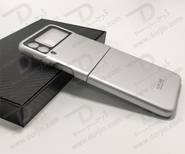 قاب محافظ نقره ای سامسونگ Galaxy Z Flip3 مارک GKK