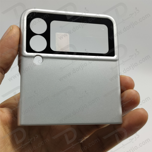 قاب محافظ نقره ای سامسونگ Galaxy Z Flip3 مارک GKK