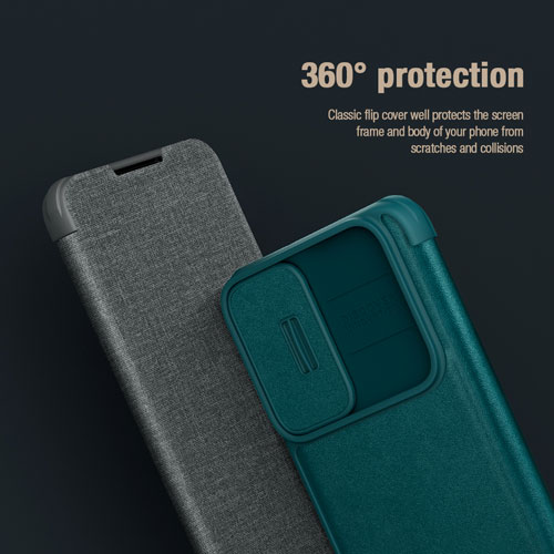 کیف نیلکین (چرم + پارچه) سامسونگ Qin Pro Leather Case Galaxy S22