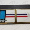 گارد طرح پرچم فرانسه سامسونگ Galaxy Z Flip3 مارک GKK فریم طلایی