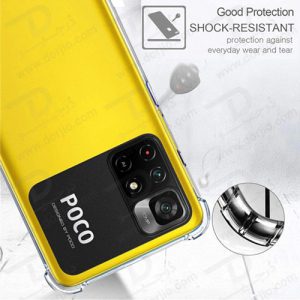 گارد ژله ای شفاف ضد ضربه فول کاور شیائومی Poco M4 Pro