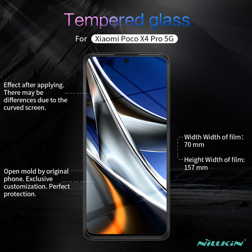 محافظ صفحه نمایش نیلکین شیائومی H+Pro Anti-Explosion Glass Poco X4 Pro 5G