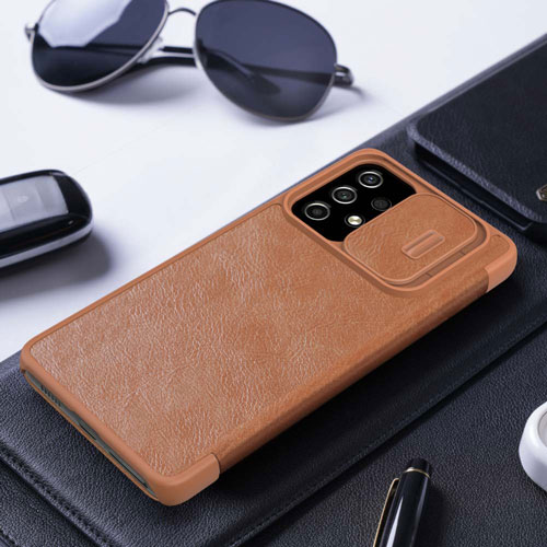 کیف چرمی نیلکین سامسونگ Qin Pro Leather Case Galaxy A73 5G