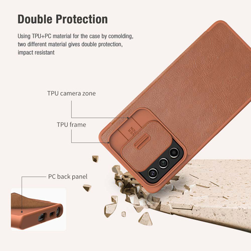 کیف چرمی نیلکین سامسونگ Qin Pro Leather Case Galaxy A73 5G