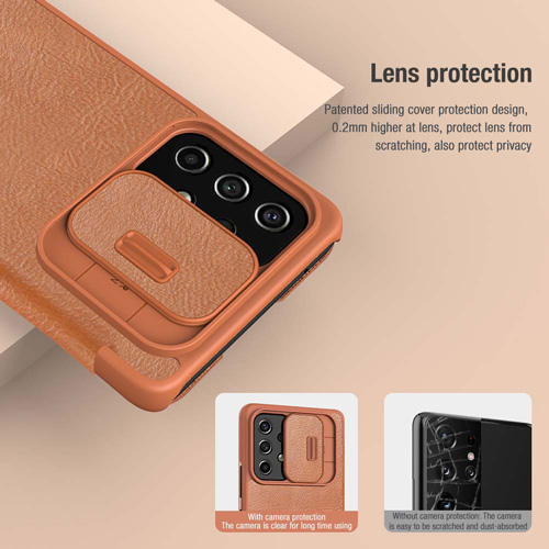 کیف چرمی نیلکین سامسونگ Qin Pro Leather Case Galaxy A73 5G