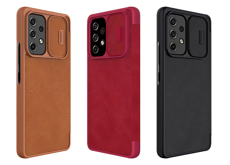 کیف چرمی نیلکین سامسونگ Qin Pro Leather Case Galaxy A73 5G