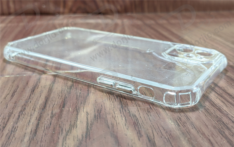 کریستال کاور شفاف فریم ژله‌ ای ضد ضربه iPhone 12 Mini