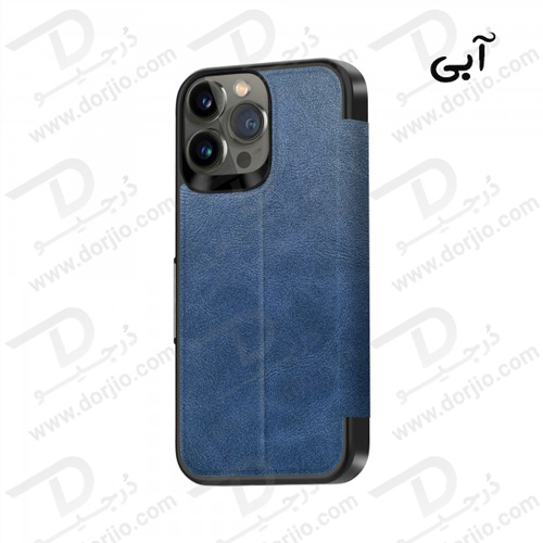 فلیپ کاور چرمی iPhone 13 Pro مدل Green PU Leather Wallet Folio